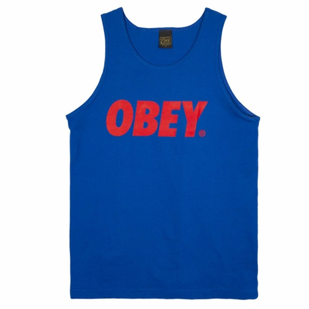 OBEY font tank top